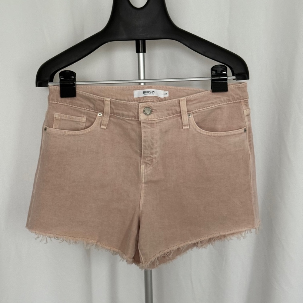Hudson Jeans Pale Pink Jean Shorts Casual Style